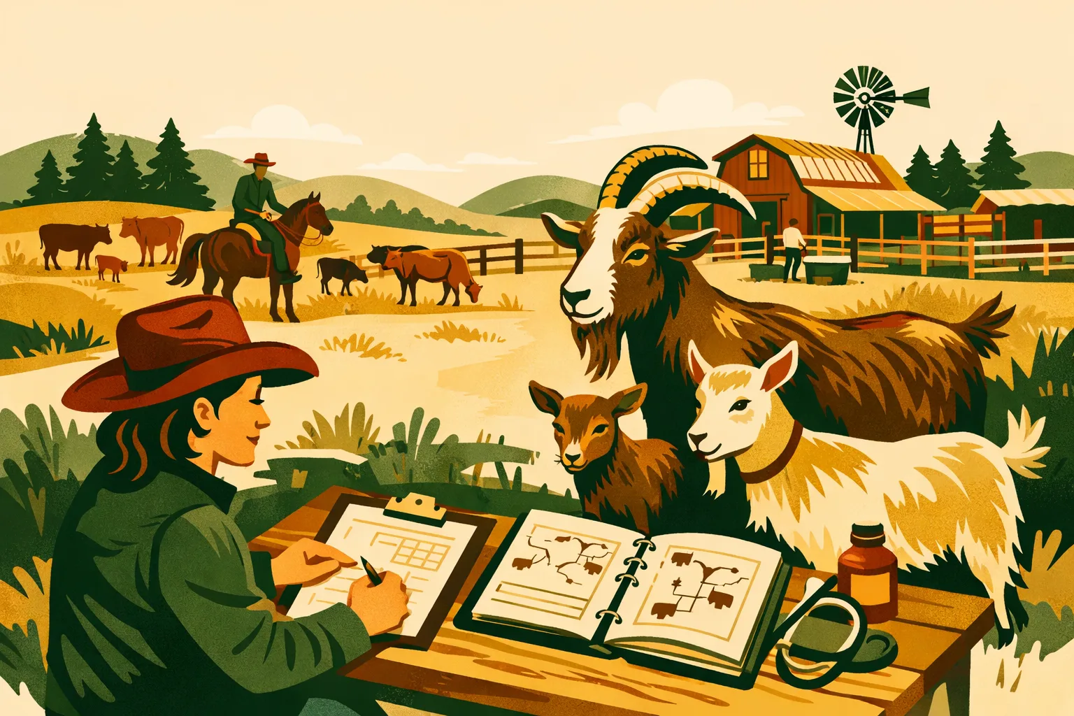 Goat Herd Records: Kidding Dates, Lineage, and Health in One Place
